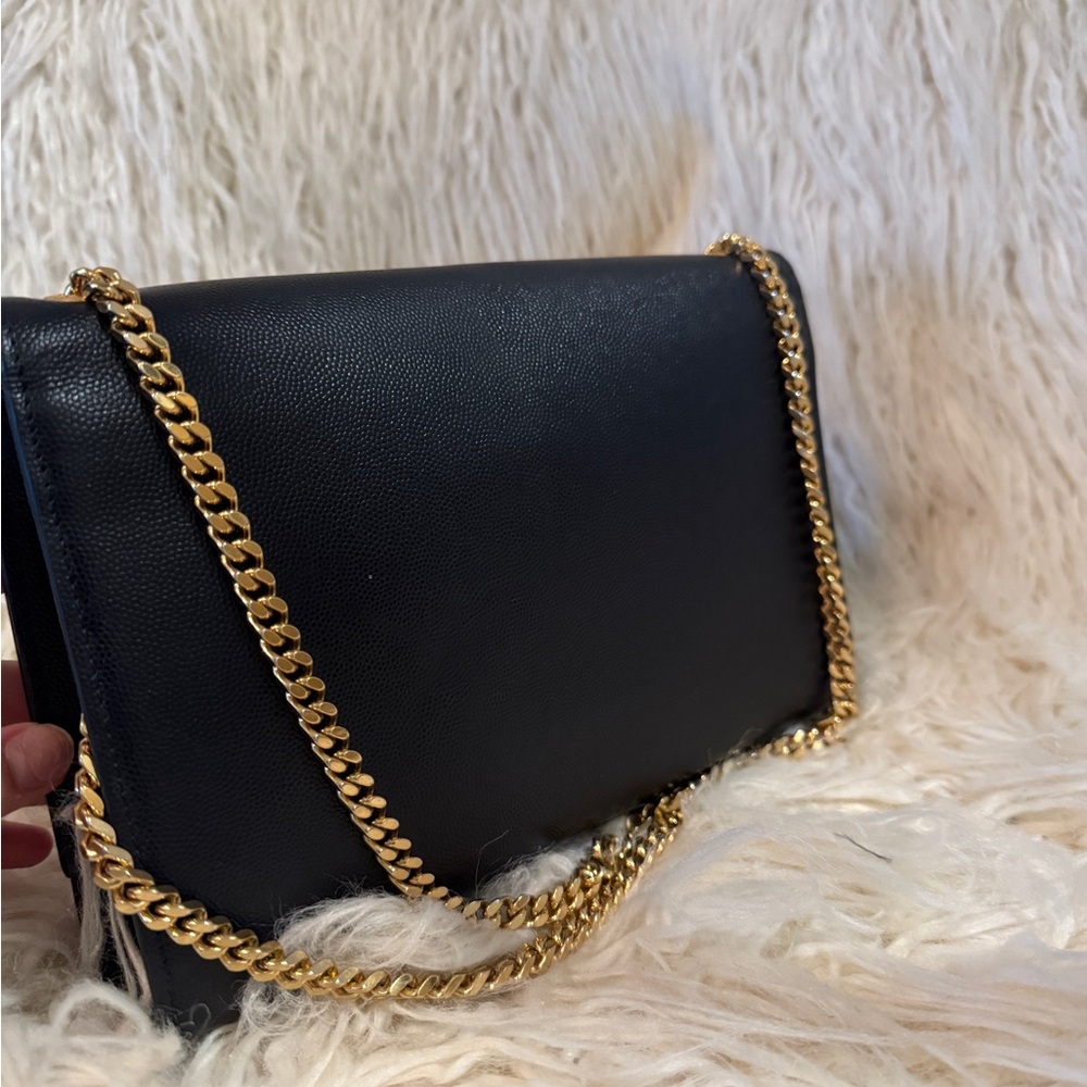 Yves Saint Laurent Black Leather Clutch - Picture 4 of 8